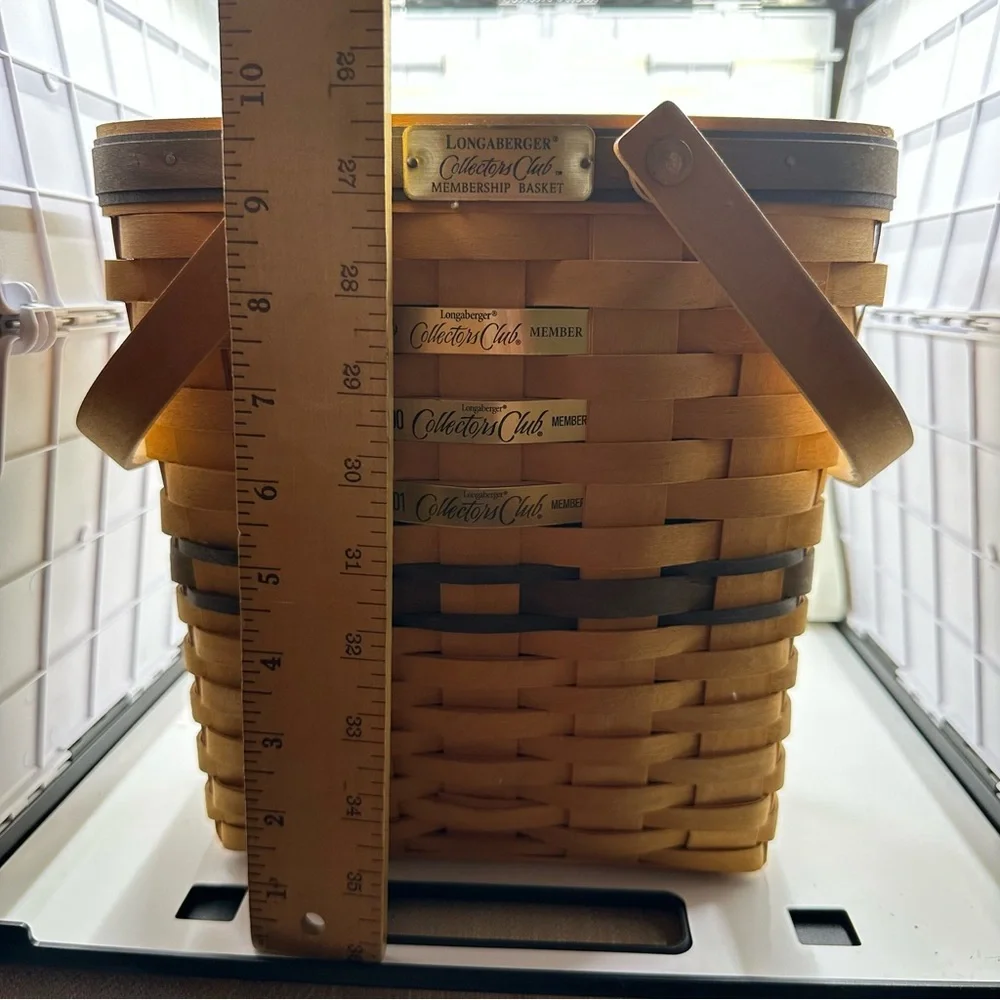 Longaberger Collectors Club Membership Basket w/ Liner, & Tags 2002–2004 – Large